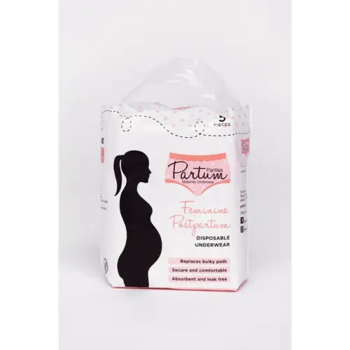 Partum Panties 5 Pack Disposable Underwear Large | Baby Bunting AU