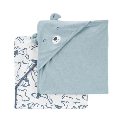 Blue Baby 2-Pack Hooded Baby Towels