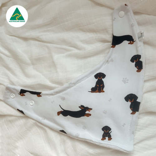 Dachshund Bandana Bib – Smitten Bub Co.
