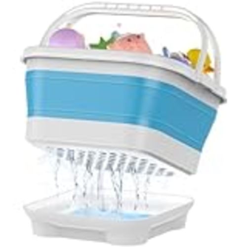 Skip Hop Bath Toy Storage, Moby Stowaway Bucket, Grey
