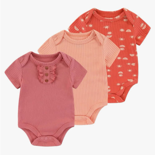 Baby Bodysuit Boy Girl Clothes Soft Newborn Infant Outfit Short Sleeve Romper