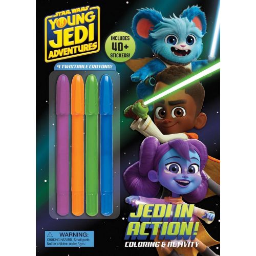 Color & Activity with Twistable Crayons: Star Wars Young Jedi Adventures: Jedi in Action! (Paperback)