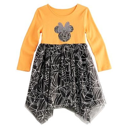 Disney's Minnie Mouse Toddler Girl Spiderweb Halloween Asymmetric Hem Tutu Dress by Jumping Beans®