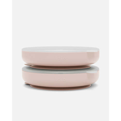 Suction Plate + Lid - Grapefruit / 2 Pack