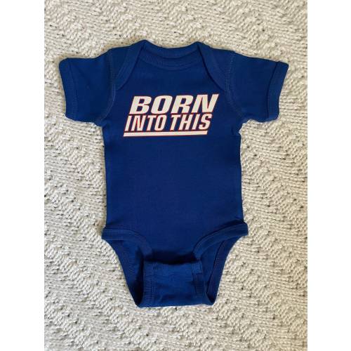 Little Giant Born Into This NY Infant Baby Rib Bodysuit For Sporting Events, Parties, Etc.