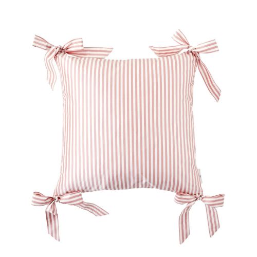 Noelle Bow Pillow in Blush | Caitlin Wilson