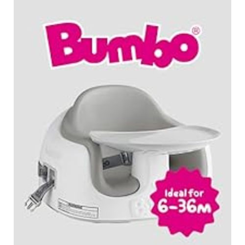 Bumbo Baby Toddler Adjustable 3 in 1 Multi Seat High Chair and Booster Seat with Removable Tray and Buckle Strap for Toddlers 1 to 3, Cool Gray - Cool Grey