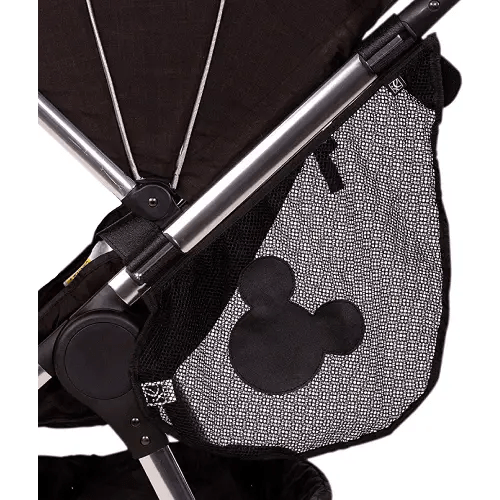 Disney Baby by J.L. Childress Side Sling Cargo Net, Stroller Organizer & Storage, Mickey Black