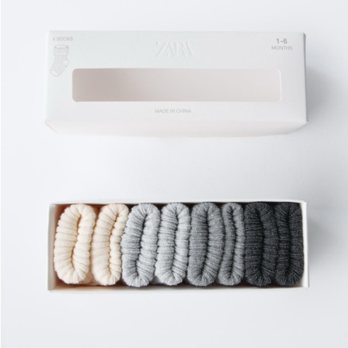 FOUR-PACK BOXED SOCKS - Gray | ZARA United States