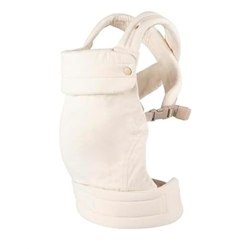 Ergonomic Baby Carrier Newborn to Toddler, Lightweight & Breathable Cotton Infant Carrier for Hands Free Comfort (Off White)