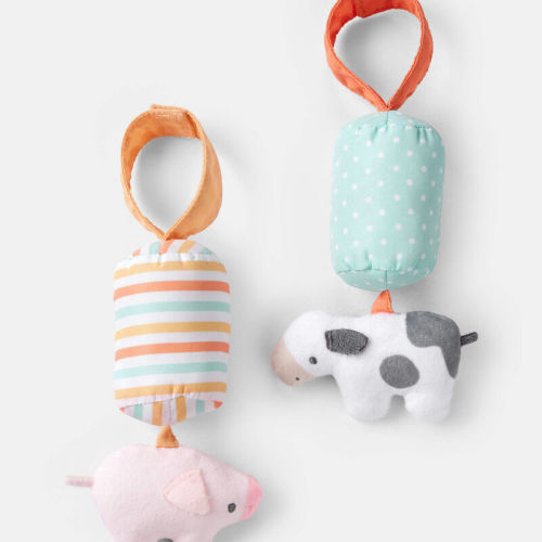 Baby Cow & Pig Plush Chime Toy Set | Carter’s Oshkosh Canada