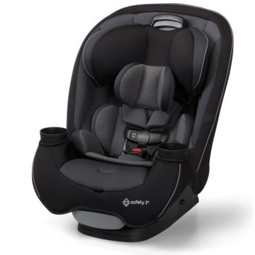 Safety 1st Grow and Go All-in-One Convertible Car Seat - Black Phantom: LATCH Compatible, Machine Washable Seat Pad