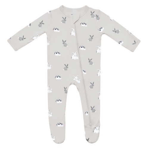 Zippered Footie in Bunny