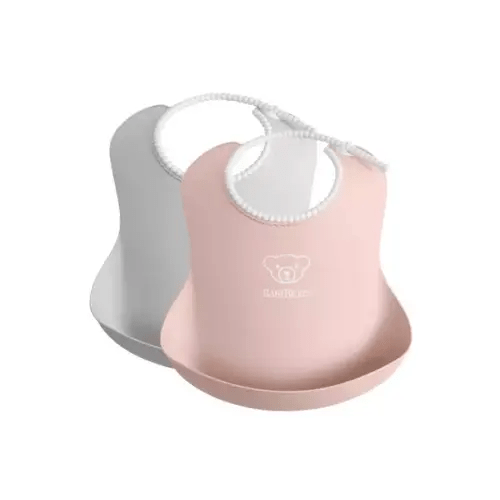 Brands We Love Baby Bib 2-Pack, Gray / Pink by Janie and Jack