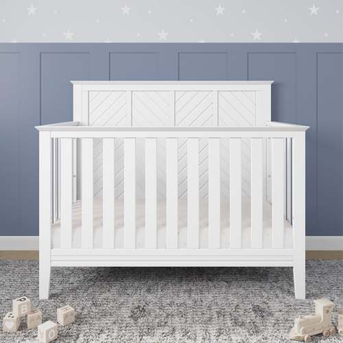 Atwood 4-in-1 Crib, Matte White | Convertible Cribs | Child Craft