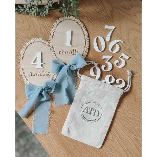 vintage inspired milestones | baby milestone | monthly milestone | personalized baby sign | Birth announcement | baby shower | new baby lace