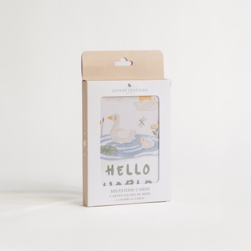 Living Textiles Milestone Cards Goosey Goosey