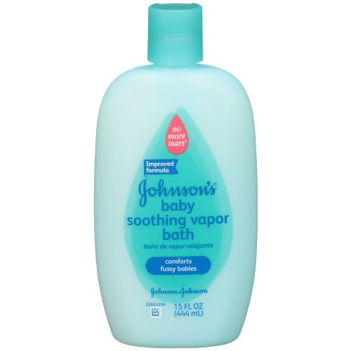 Johnson's Baby Soothing Vapor Bath For Colds, 15 Oz. (Pack of 2)