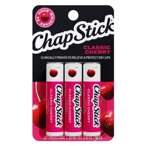 Chapstick Classic Lip Balm Blister Pack - Cherry - 3ct/0.45oz