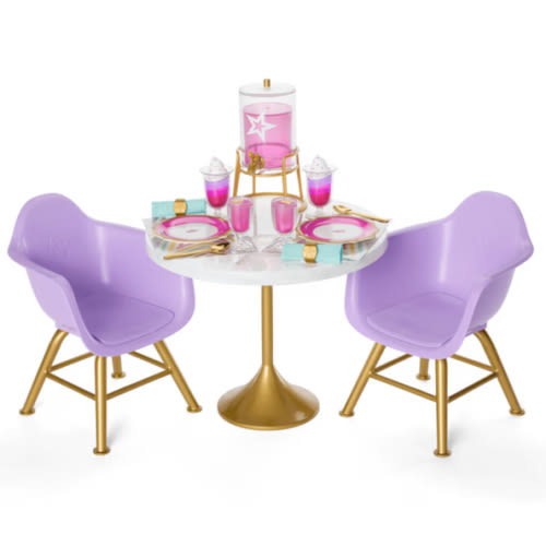 Kitchen Table for Two Set for 18-inch Dolls