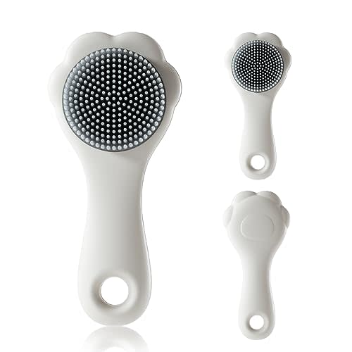 Baby Bath Brush Silicone Cradle Cap Brush Comb，Baby Scalp Head Scrubber with Comfort Handle | Soft Baby Shampoo Hair Brush Suitable for Newborns & Babies 6.3 * 2.76 * 1.57 Inch