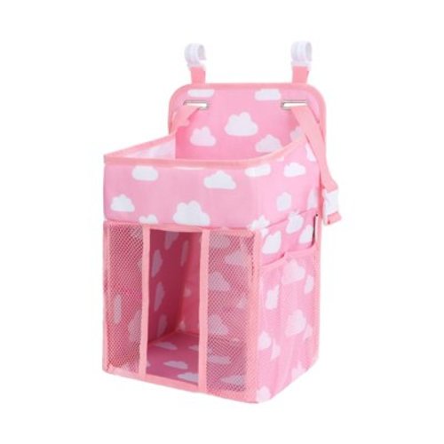 Hanging Baby Diaper Caddy Organizer, Diaper Stacker, Baby Crib Hanging Classified Storage Bag Organizer for Changing Table, Crib, Playard or Wall & Nursery Organization