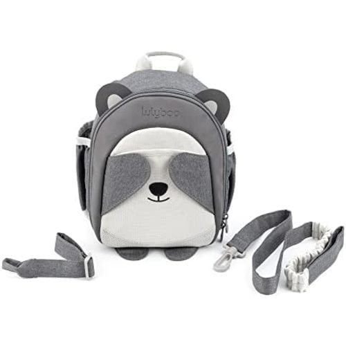 Lulyboo Toddler Backpack Leash - Baby Walking Harness & Anti-Lost Wrist Tether - Kids Backpack 5 Storage Pockets and 2 Adjustable Child Leashes for Kids 1, 2,3,4,5,6,7 Years Old - Ultra-Soft - Panda