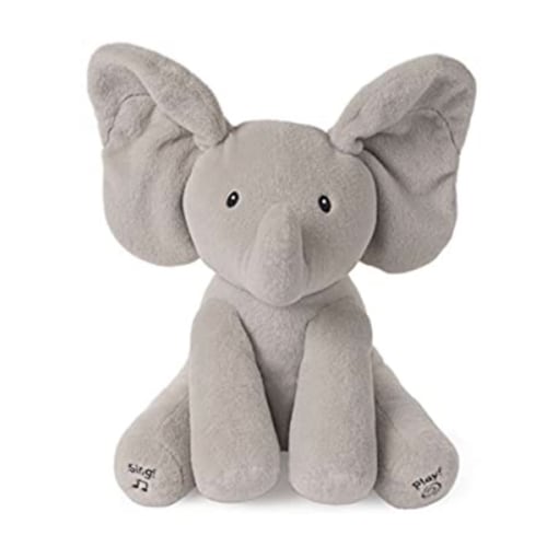 Baby GUND Animated Flappy the Elephant Stuffed Animal Plush, Gray, 12" - Standard