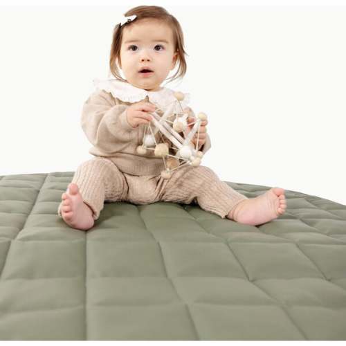Mini Circle Quilted Mat, Thyme - Gathre | Maisonette