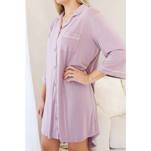 Labor & Delivery Nightgown in Dusty Purple | Caden Lane