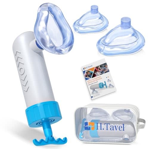 Choking Rescue Device, FSA or HSA Eligible, Portable Airway Suction Rescue Device, H.Tavel Anti Choking Device, Choking First Aid Device for Kids and Adults