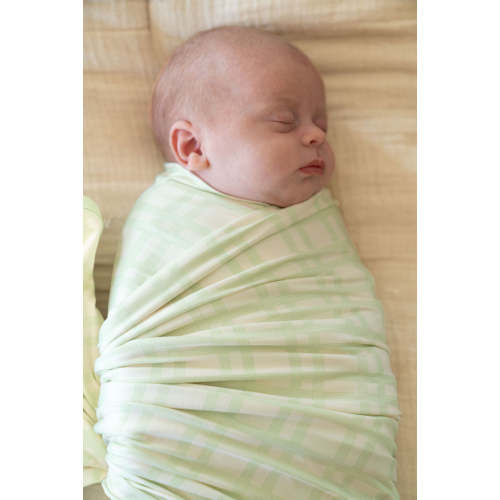 GREEN PLAID | SWADDLE