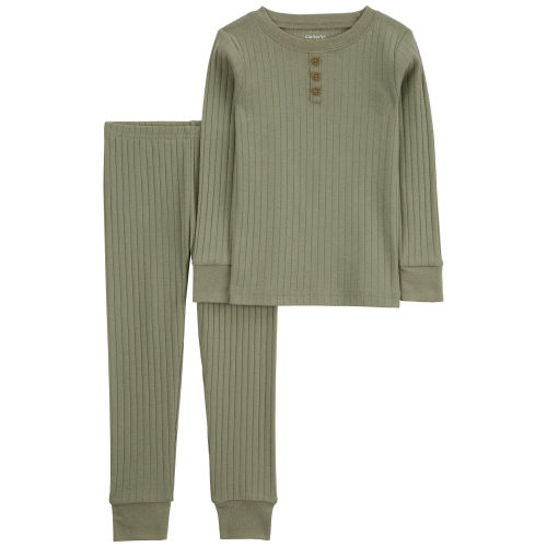 Green 2-Piece Drop Needle Pajamas