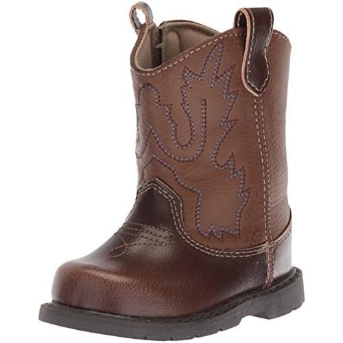 Baby Deer Round Toe Western Boot