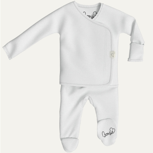 Footie - Milk – Bonsie Skin to Skin Babywear