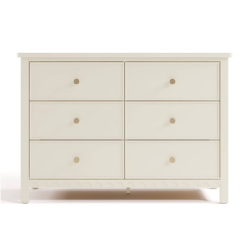 Graco Sasha 6-Drawer Double Dresser - Frosted Oat