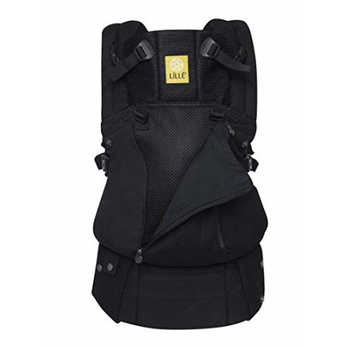 LÍLLÉbaby Complete All Seasons SIX-Position 360° Ergonomic Baby & Child Carrier, Black - Lumbar Support