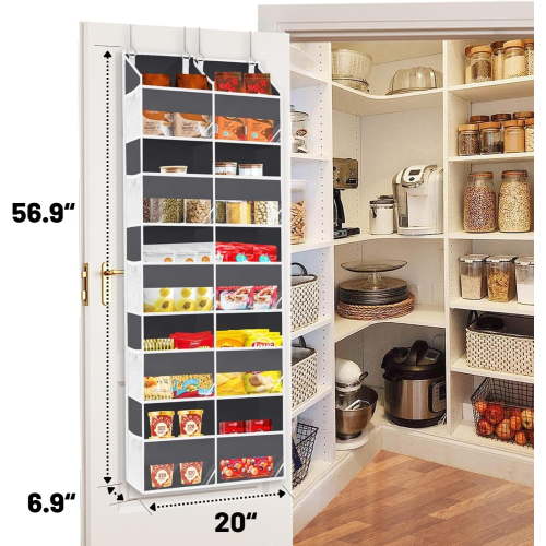 Over the Door Organizer 5 Tiers, Extra Large 10 Compartments Storage for Closet, Diaper, Room