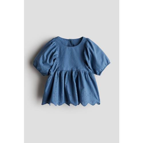 BLOUSE WITH EYELET EMBROIDERY
