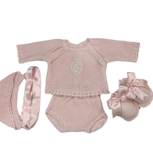 MADE TO ORDER Initial Knitted 4-pc set (4 colors)