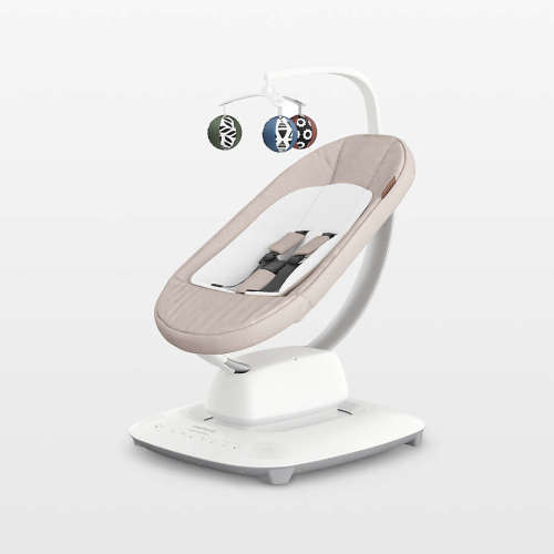 UPPAbaby Mamaroo Charlie Sand Beige Baby Bouncer Chair