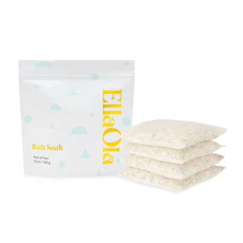 EllaOla Organic Baby Bath Soak | 4 Fragrance Free Tea Bags | Soothing & Moisturizing Treatment for Eczema Prone, Dry or Sensitive Skin