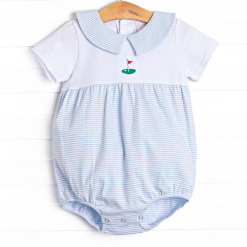 Daddy's Caddy Embroidered Bubble, Blue – Stitchy Fish