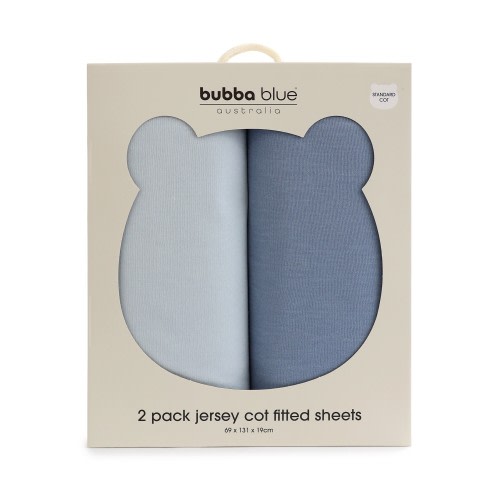 Bubba Blue Sundae Cot Fitted Sheet 2 Pack Blueberry