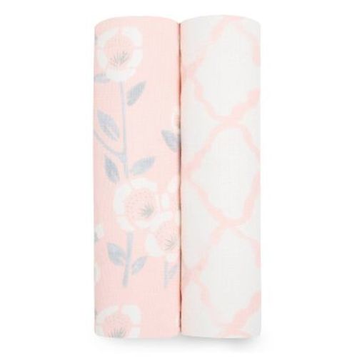 Aden + Anais Essentials Silky Soft Swaddle Blanket - Stencil Stripes - 2pk