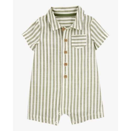 Baby Striped Short-Sleeve Romper - Carter's | Carter's