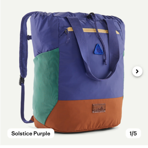 Patagonia Terravia Tote Bag Backpack 24L