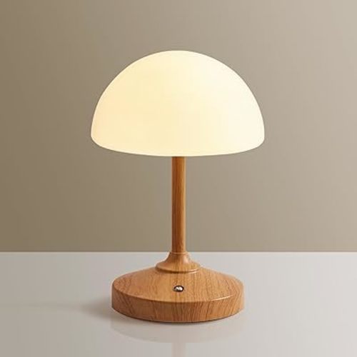 Mushroom Lamp Table Lamp for Bedroom,Desk Cordless Shower Lamps Waterproof,Outdoor Rechargeable Battery Operated Touch Bedside Lamps for Night Stands, 4000mAh LED Night Light for Living Room