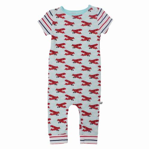 Atlantic Blue Aviator Romper (0-24m)
– Free Birdees
