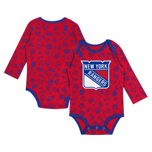Infant New York Rangers Red Dynamic Defender Long Sleeve Bodysuit
